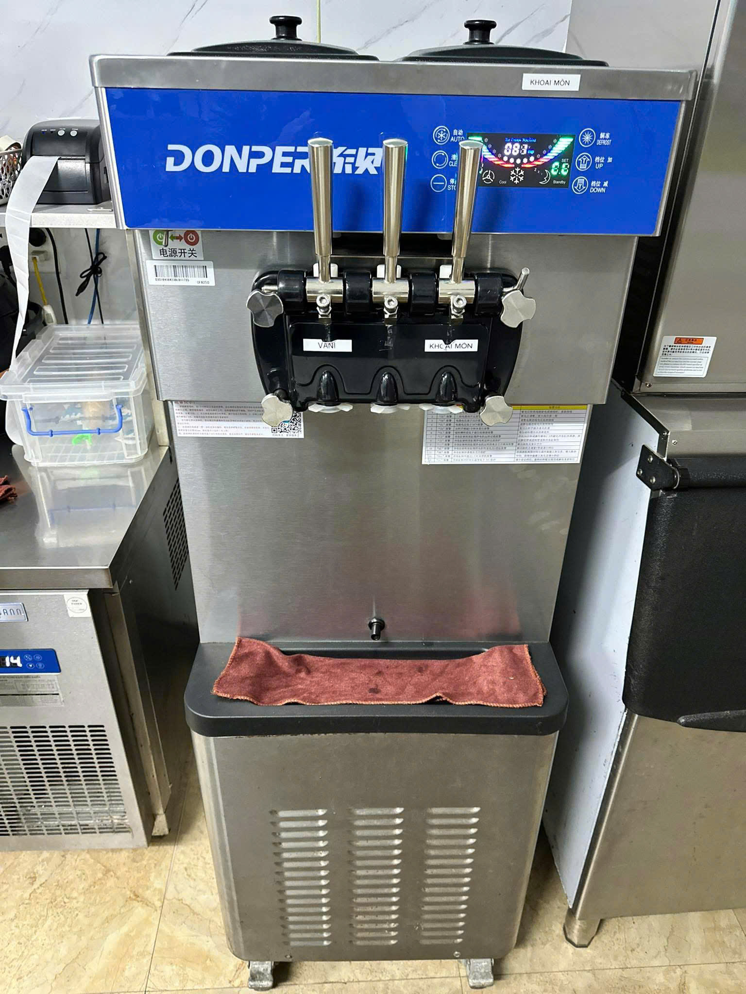 🔥🔥 MÁY LÀM KEM TƯƠI DONPER CF8250 – 3 PHA 380V 🔥🔥
