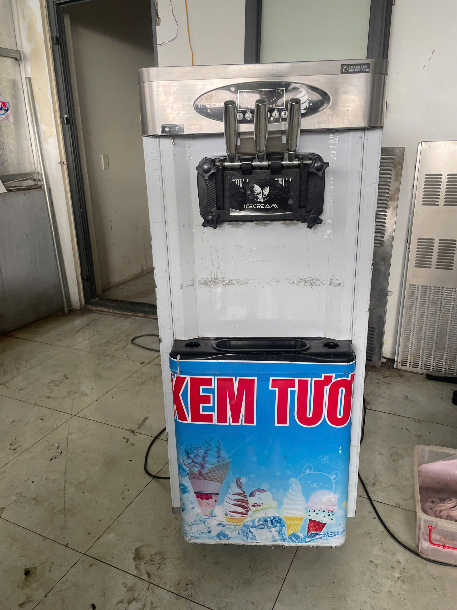 🍦 MÁY LÀM KEM GOODFOR SH2 – 2.800W | 36–42 LÍT/GIỜ